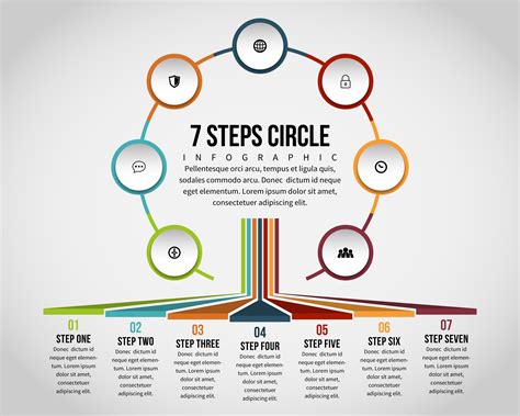 Seven Steps Circle Infographic Download Free Vectors Clipart
