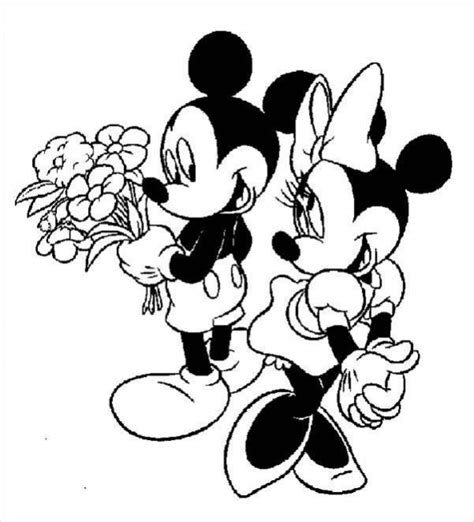 Mickey And Minnie Mouse Coloring Pages To Print For Free Coloring Home