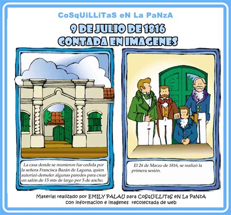 La fecha conmemora la firma de la declaración de independencia de la argentina, el martes 9 de julio de 1816 en la casa de francisca bazán de laguna, en la ciudad de san miguel de tucumán, declarada en 1941. 9 DE JULIO DIA DE LA INDEPENDENCIA / ACTIVIDADES