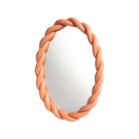 And Klevering Braid Wall Mirror Pink Made In Design Uk