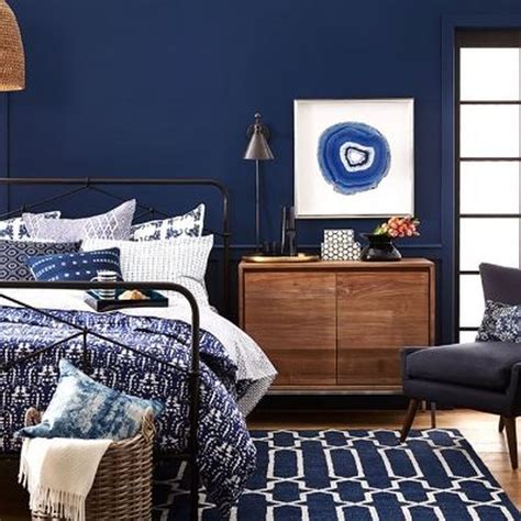 Transforming Your Bedroom With Dark Blue Walls