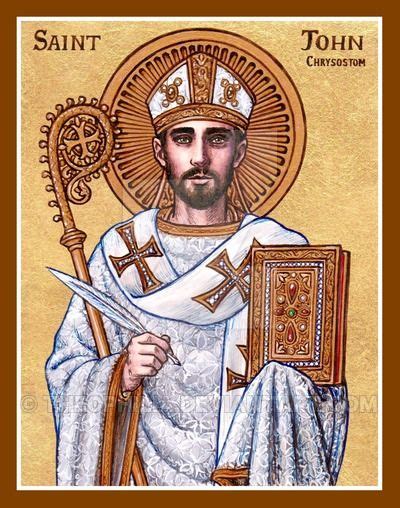 St John Chrysostom Icon By Theophilia Catholic Pictures John