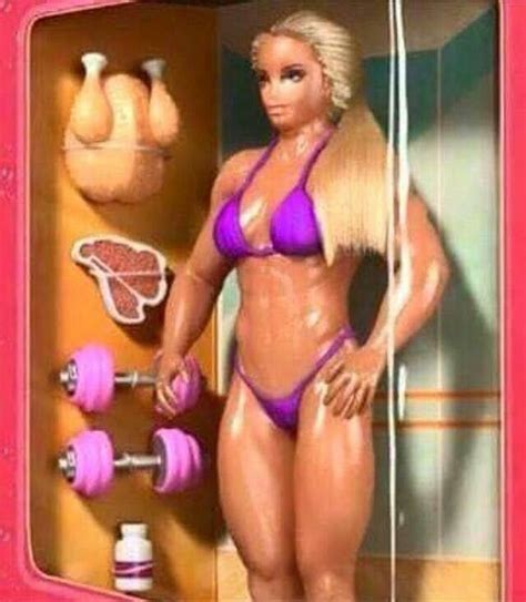 Barbie Gym Body Fitness Models Female Barbie Funny Workout Humor