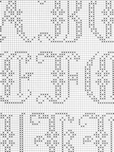 Alphabet In Filet Crochet Ii