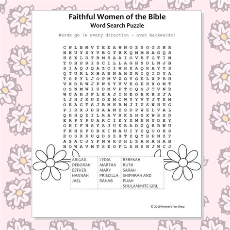 Bible Word Searches Printable Sheets Printable Books Of