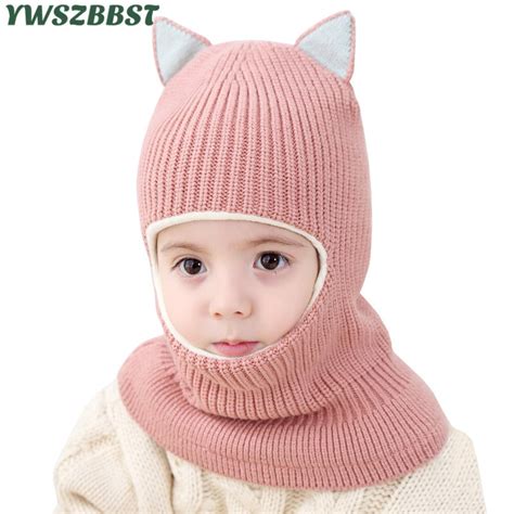 Hot Sale Cat Ear Thick Autumn Winter Children Hats Toddler Kids Beanies