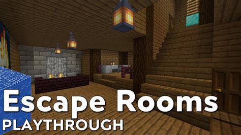 Escape Rooms Minecraft Puzzle Map Playthrough Youtube
