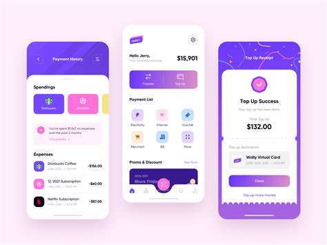 Digital Wallet Ui Concept By Eddie Luong For Interactive Labs On Dribbble