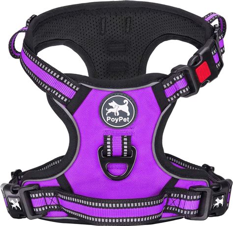 Poypet No Pull Dog Harness Release On Neck Reflective