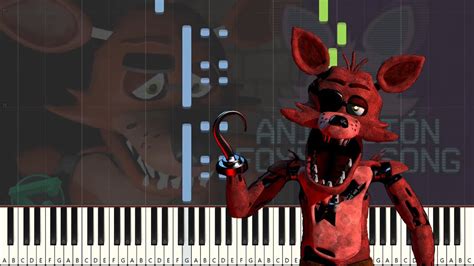 Foxys Song By Itowngameplay La Canción De Foxy De Five Nights At Freddys Piano Tutorial