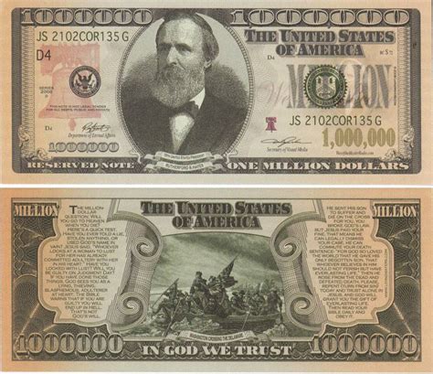 The new $100 uses raised printing on ben franklin's shoulder. Jeff's Lunchbreak: Another Ray Comfort Tract