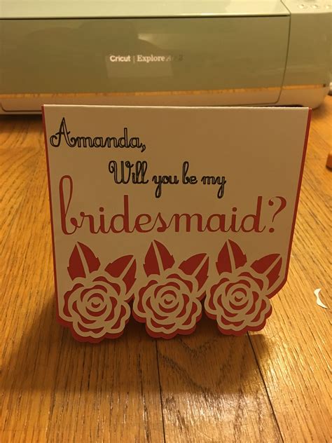 Check spelling or type a new query. Cricut card for asking a bridesmaid ️ | Asking bridesmaids ...