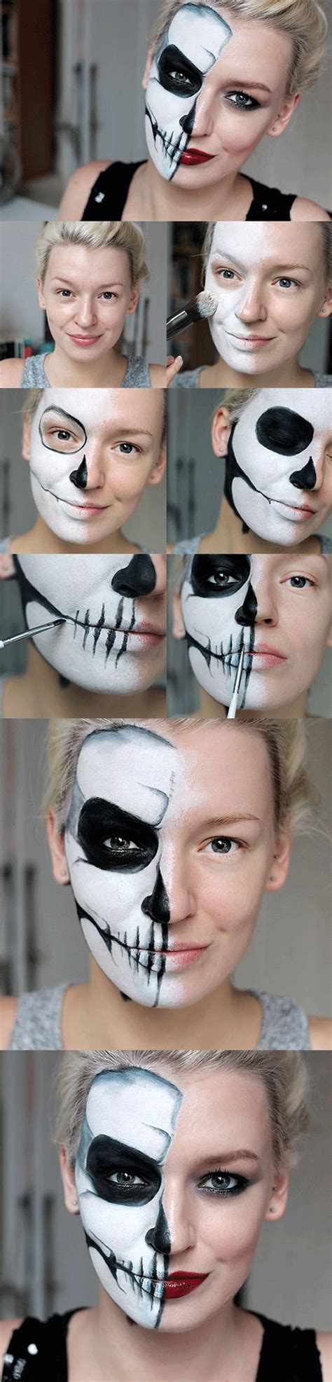 If youve never applied makeup before all the different products and tools can be intimidating. 25+ Step By Step Halloween Makeup Tutorials For Beginners ...