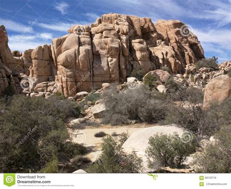 Rock Formation In Joshua Tree National Park Stock Photo Image Of