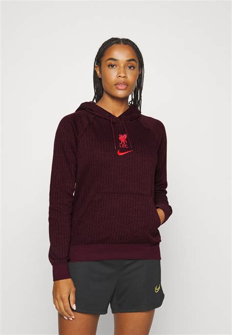 Nike Performance Liverpool Fc Hoodie Home Hoodie Burgundy Crush