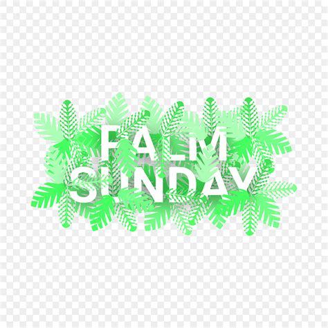 Palm Sunday Vector Art Png Abstract Leaf Palm Sunday Design Christian
