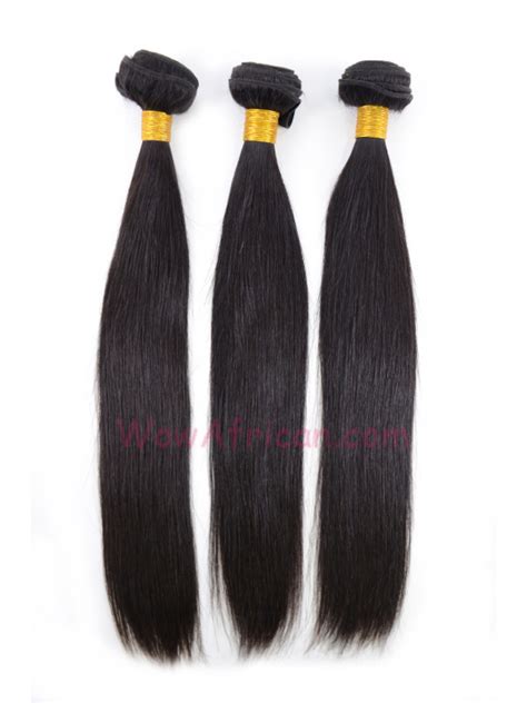 Natural Color Silky Straight Brazilian Virgin Hair Weave 3pcs Bundle