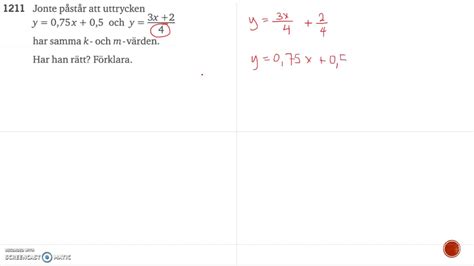 Matematik 5000 Ma 2c Kapitel 1 Räta Linjens Ekvation Inledning 1211 Youtube