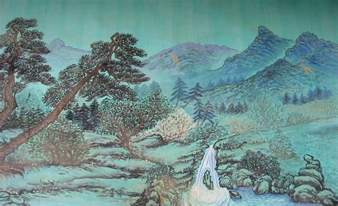 Korean Mountain Painting At Explore Collection Of