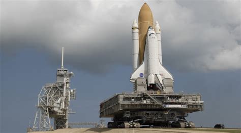 Shuttle Atlantis Moves To Launch Pad For Flight