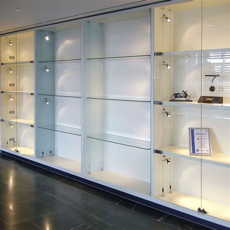 Moderne Vitrine Shopkit Einbau Glas Edelstahl