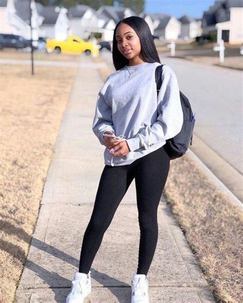 School Baddie Outfits Black Girls Casual Wear Winter Clothing On Stylevore