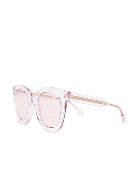Gucci Clear Frame Sunglasses In Neutrals Modesens
