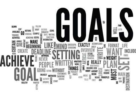 Why Do People Set Goals For Themselves Word Cloud Stock Illustration