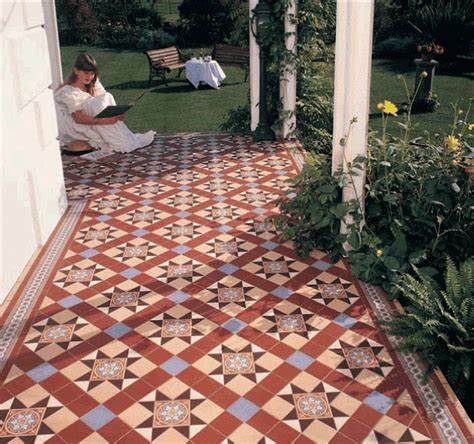 Choose from original victorian tiles, great value reproduction victorian tiles & custom made victorian tiles at our dublin showroom. Image result for outdoor decorative floor tile | Victorian ...