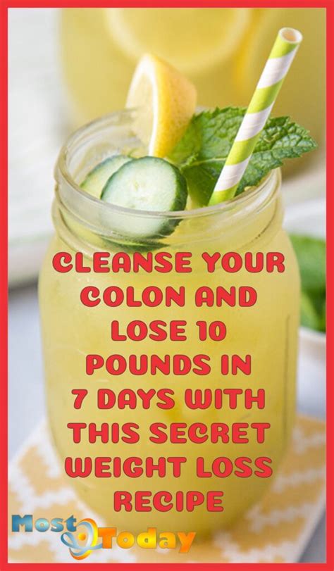 Cleanse Your Colon And Lose 10 Pounds In 7 Days With This Secret Weight