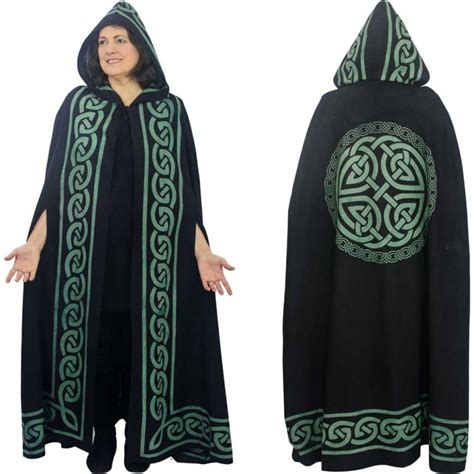 Celtic Knot Ritual Cloak Green New Moon Cottage