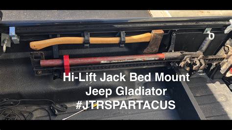 Hi Lift Jack Bed Mount Jeep Gladiator Youtube