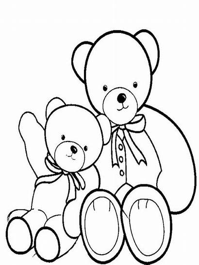 Teddy Coloring Bears Pages Bear Printable Matter