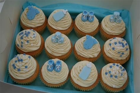 Christening Cupcakes Baby Boy Cupcakes Cupcakes For Boys Baby Shower