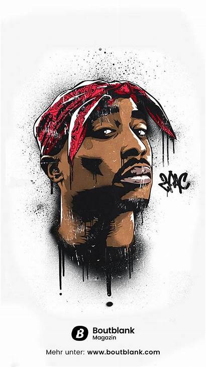 2pac Tupac Rap Iphone Wallpapers Cartoon Shakur