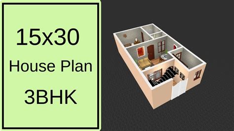 15x30 House Plan 3d 50 Gaj House Design 15x30 Ghar Ka Naksha