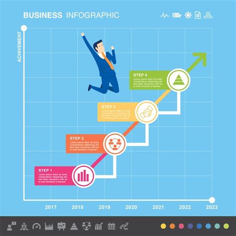 Premium Vector Template Layout Presentation Business Infographic