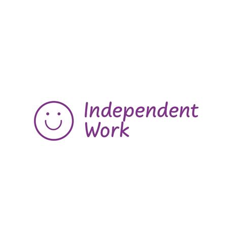 Purple Independent Work Stamp Superstickers