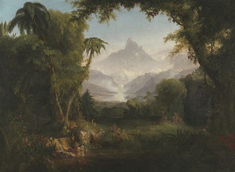 The Garden Of Eden Painting By Thomas Cole Fine Art America