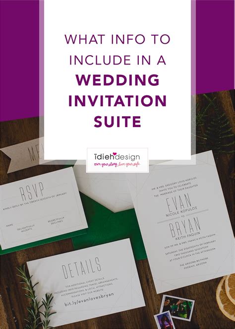 What to Include on Wedding Invitation Suite