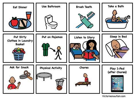 Printable Visual Schedule For Autism