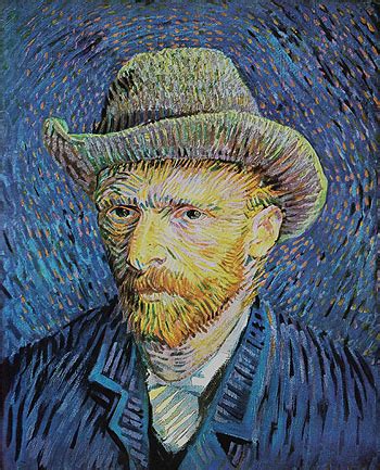 Vincent Van Gogh Self Portrait With Grey Felt Hat 1887