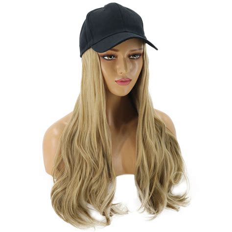 Fashion Cap Wig Hat Full Long Wavy Curly Wig Women Lady Cosplay Party