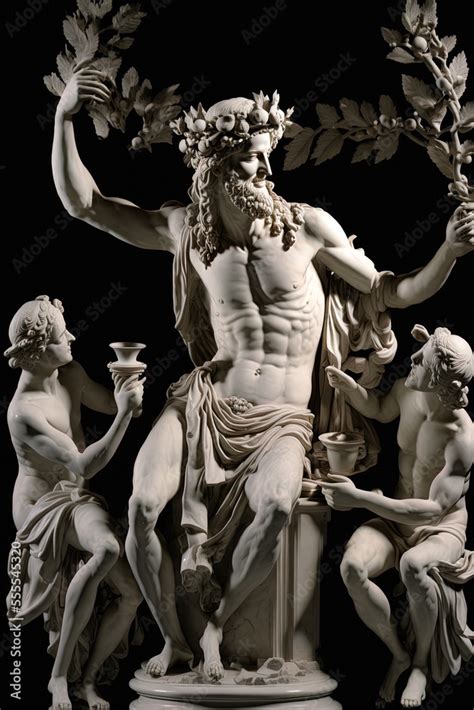 ภาพประกอบสต็อก Dionysus God Of Wine And Revelry Greek Mythology