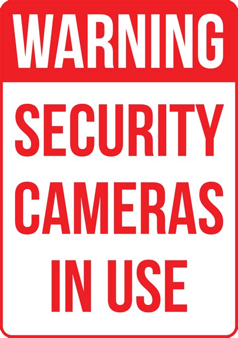 Security Camera Warning Sign - Create Signs