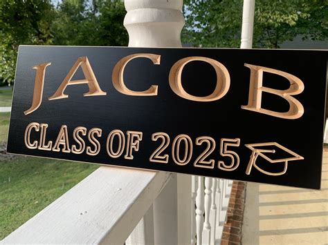 Class Of Sign Rustic Senior Sign Senior Year Photo Prop Rustic Etsy
