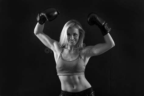 beautiful woman with the boxing gloves stock image image of strong woman 177922295