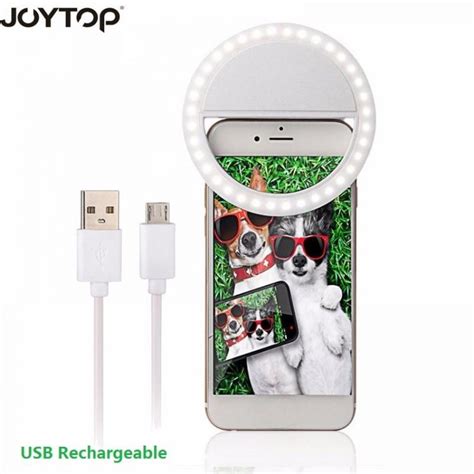 Joytop Usb Rechargeable Fill Light 36 Leds Camera Enhancing Photography Selfie Ring Light For