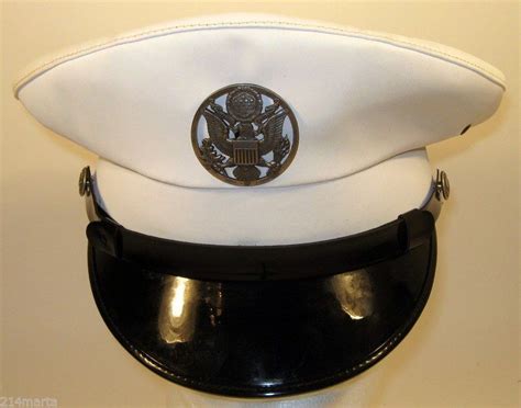 Us Air Force Usaf Security Police Sp Enlisted Service Dress White Hat