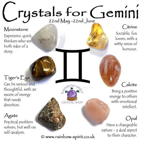 Gemini Birthstones Crystal Set Etsy Uk Zodiac Stones Gemini Birthstone Crystals